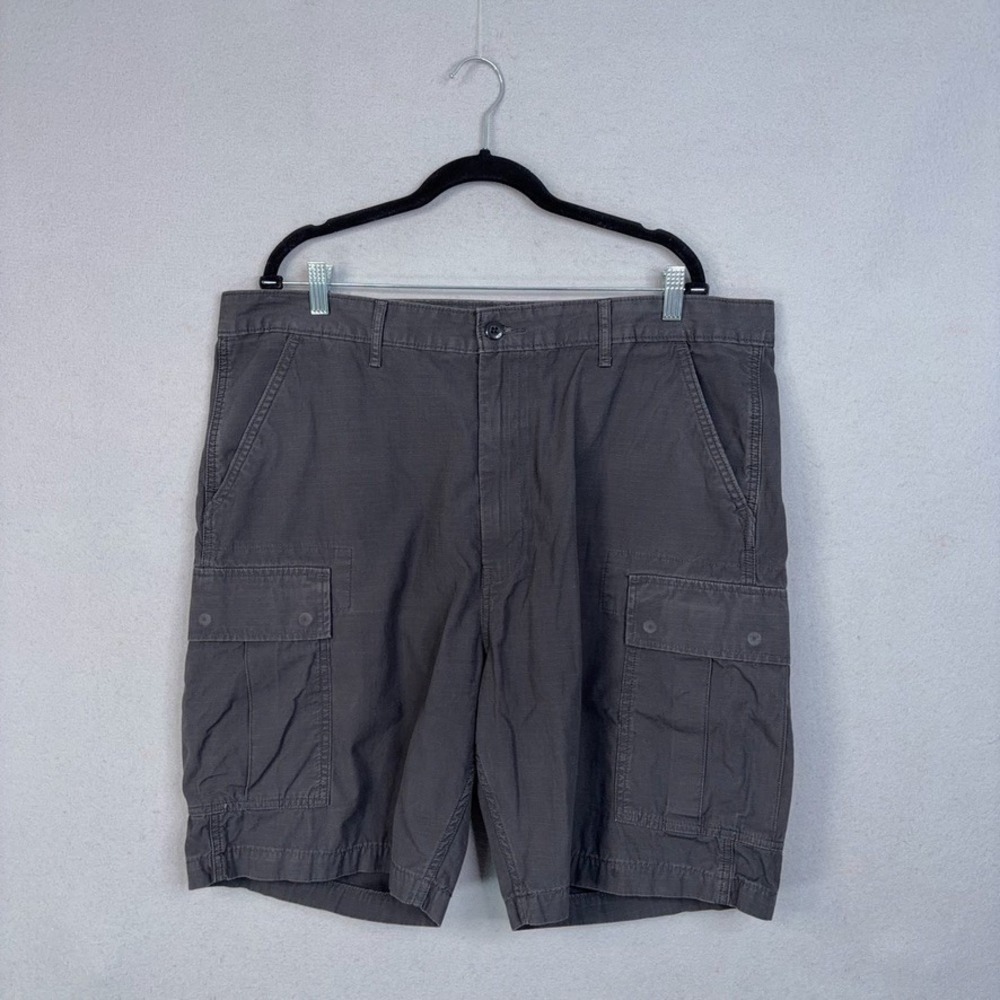 Levi Strauss Cargo Shorts Mens 40 Grey Ripstop Utility Gorpcore Military Work